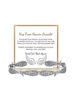 Hug from Heaven Morse Code Bracelet - Adjustable Memorial Bracelet
